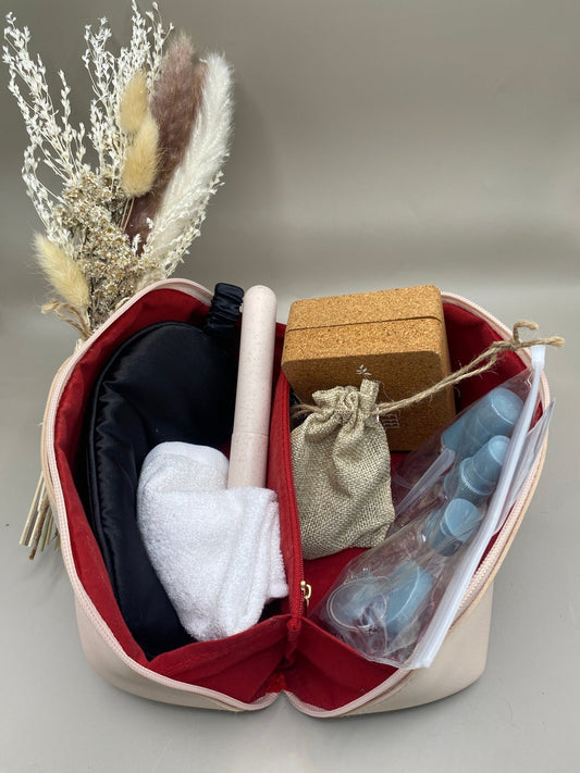 Ensemble voyage écologique réutilisable cadeau voyageur zéro déchet