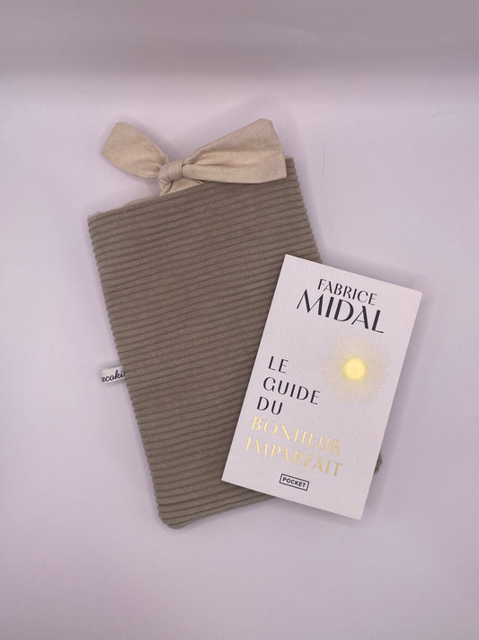 housse de livre poche liseuse fait main en france