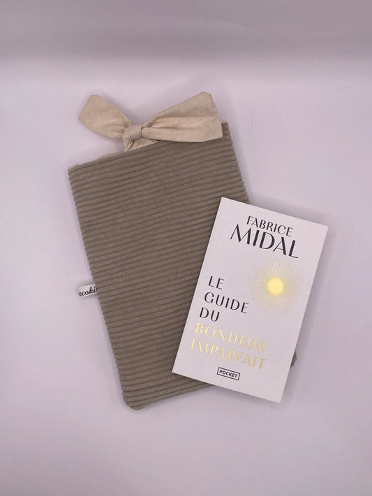 housse de livre poche liseuse fait main en france