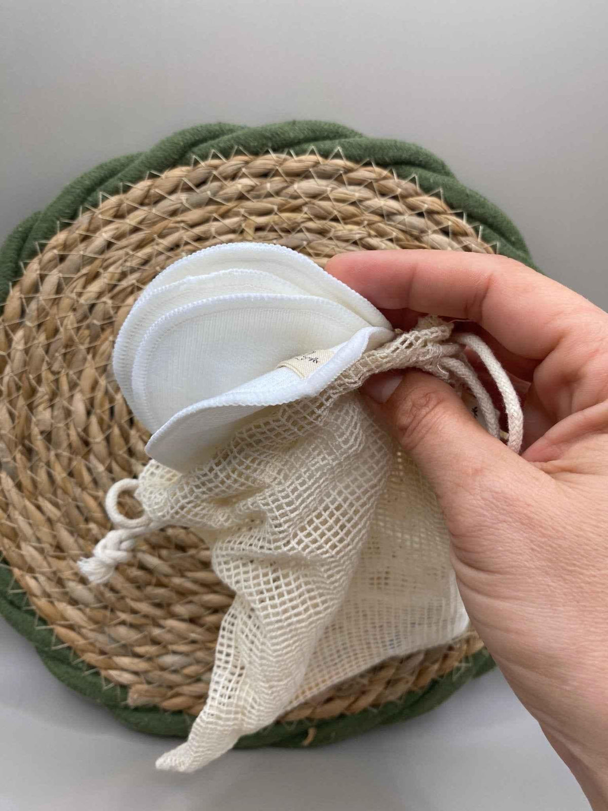 Disques démaquillants lavables en bambou