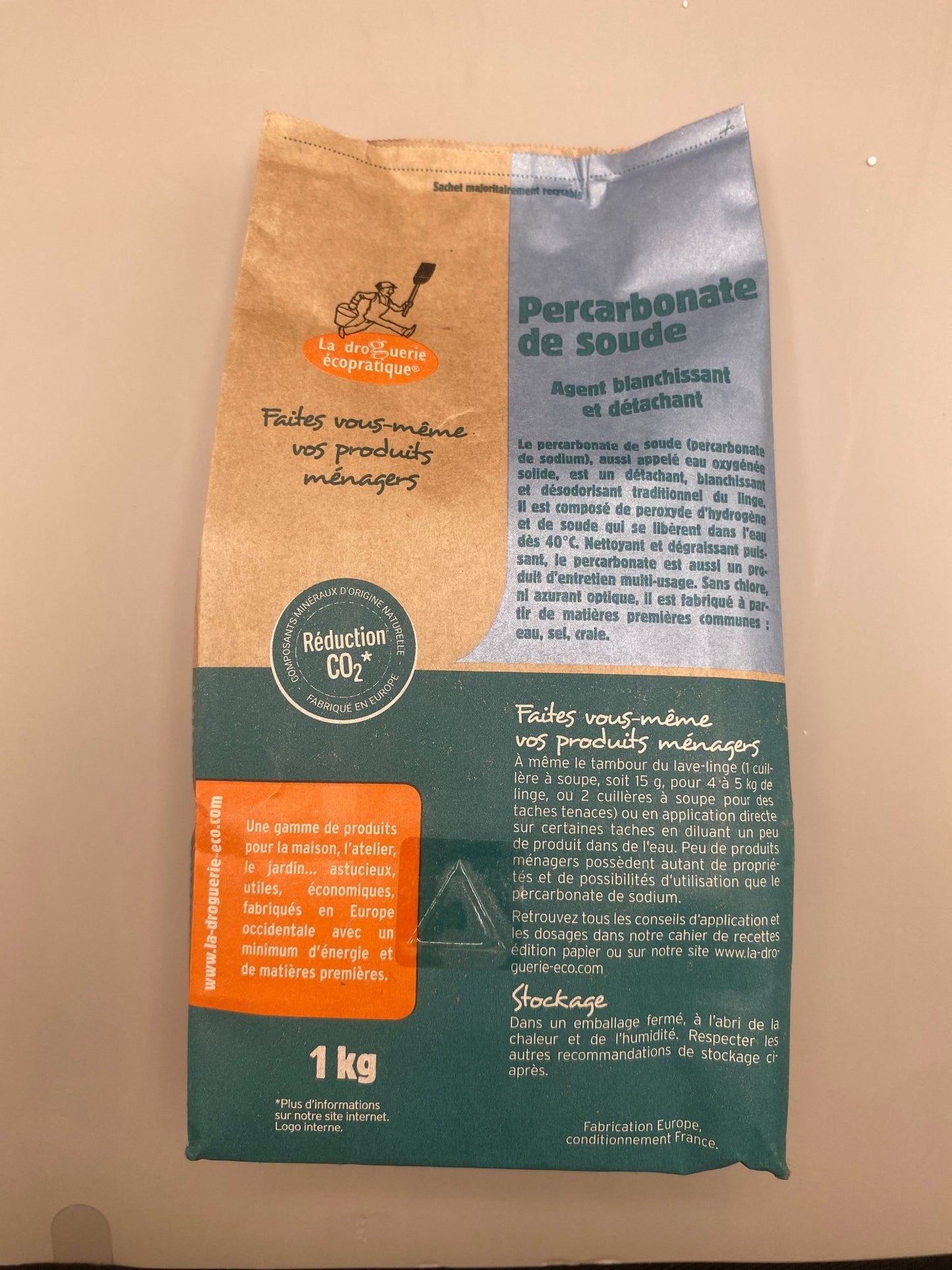 Percarbonate de soude pour lessive blanchissante naturelle