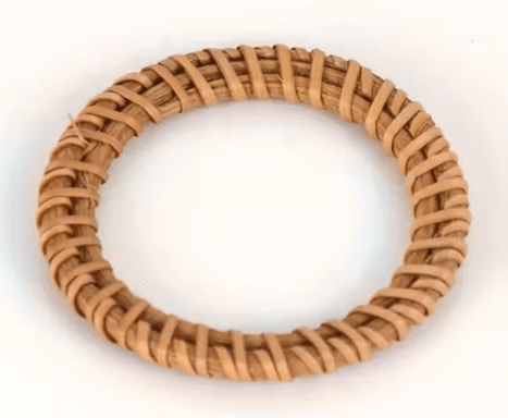 Rond de serviette en osier naturel artisanal