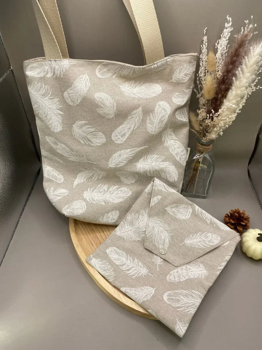 tote bag avec poche amovible fait main