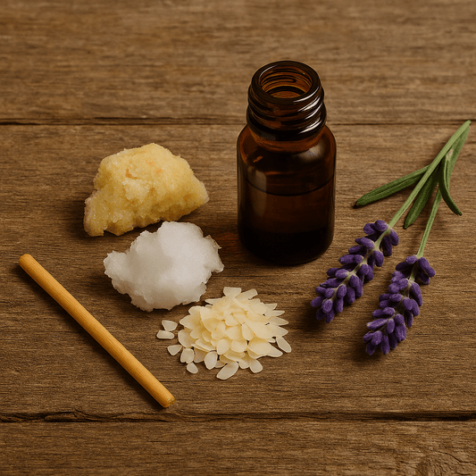 Baume réparateur solide naturel pour mains et lèvres dans un contenant écologique avec ingrédients bio - recette DIY zéro déchet pour hydrater et protéger la peau sèche en hiver