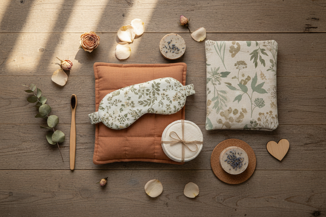 Idées cadeaux éco-responsables Saint-Valentin coffret cocooning kit zéro déchet artisanal fait main France, Mon EcoKit