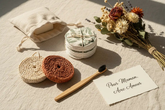 10 idées cadeau fête des mères écologique kits zéro déchet housse de livre masque chauffant faits main, Mon EcoKit