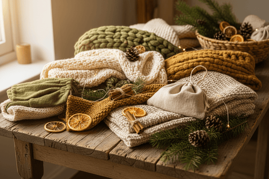 Coffrets artisanaux zéro déchet pour un Noël éco-responsable - Collection L'Héritage Textile Mon EcoKit