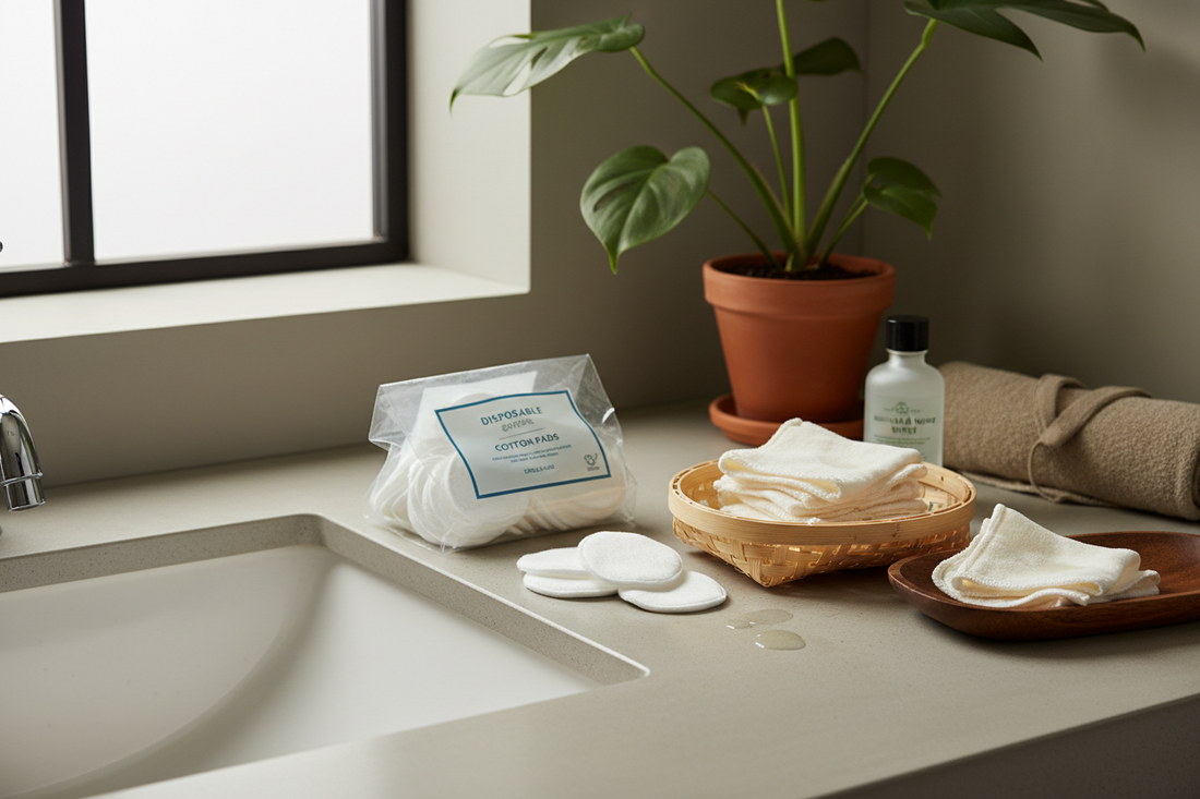 Remplacer les cotons jetables par des lingettes lavables réutilisables zéro déchet faites main, Mon EcoKit