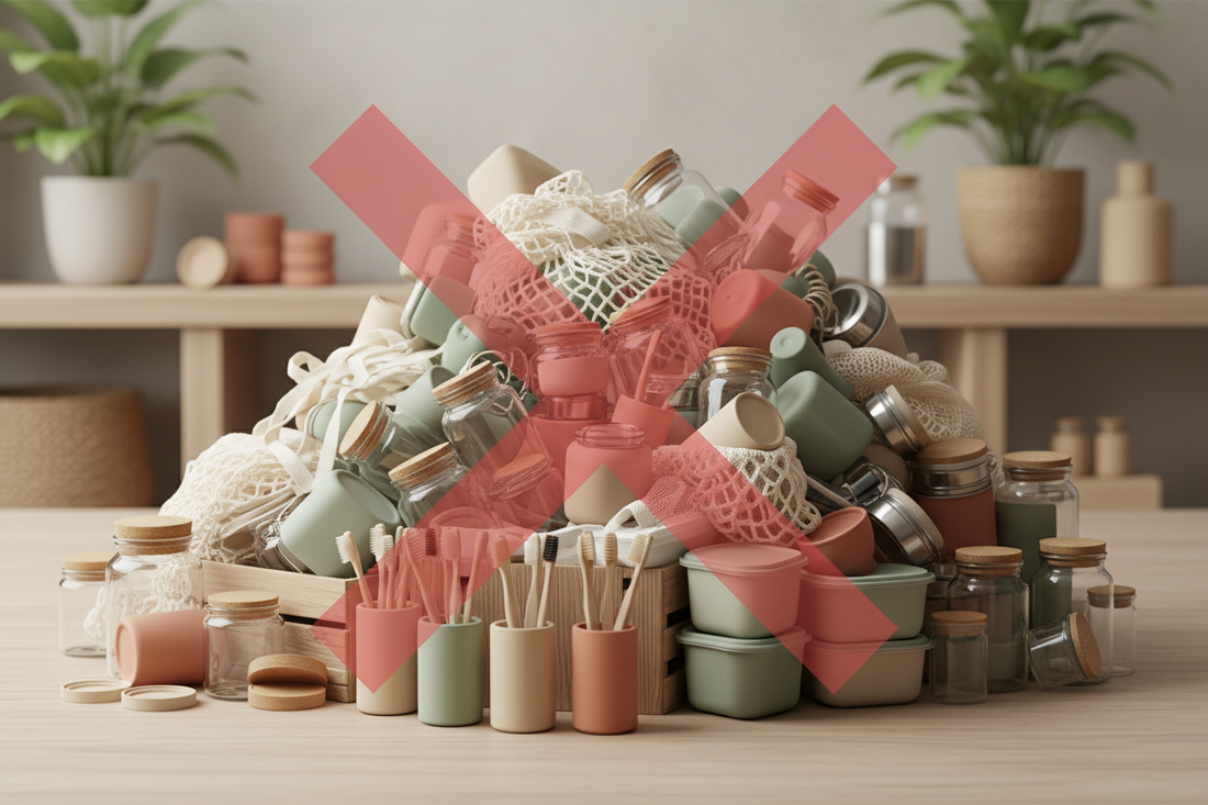 Erreurs zéro déchet débutant pièges à éviter lingettes lavables tawashi kit zéro déchet artisanal fait main, Mon EcoKit