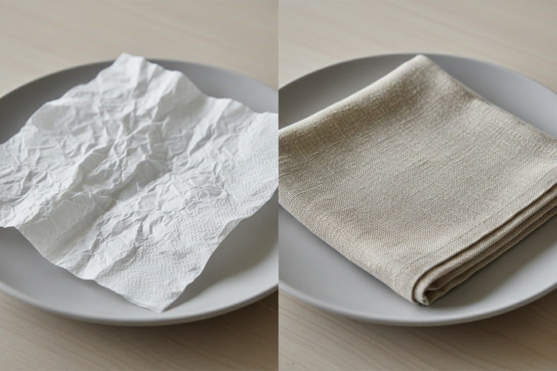 Serviette de table lavable : l’alternative zéro déchet simple, jolie et durable
