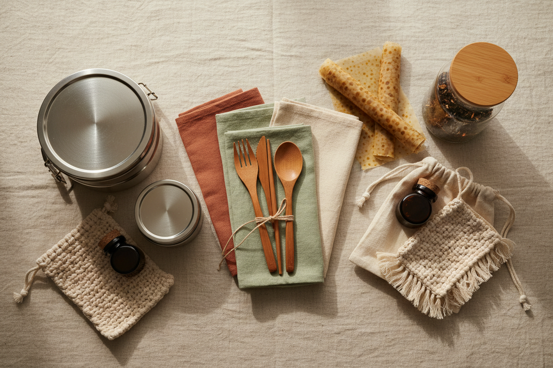 Quel kit zéro déchet choisir selon quotidien kit maison hygiène voyage nomade sac main artisanal fait main, Mon EcoKit