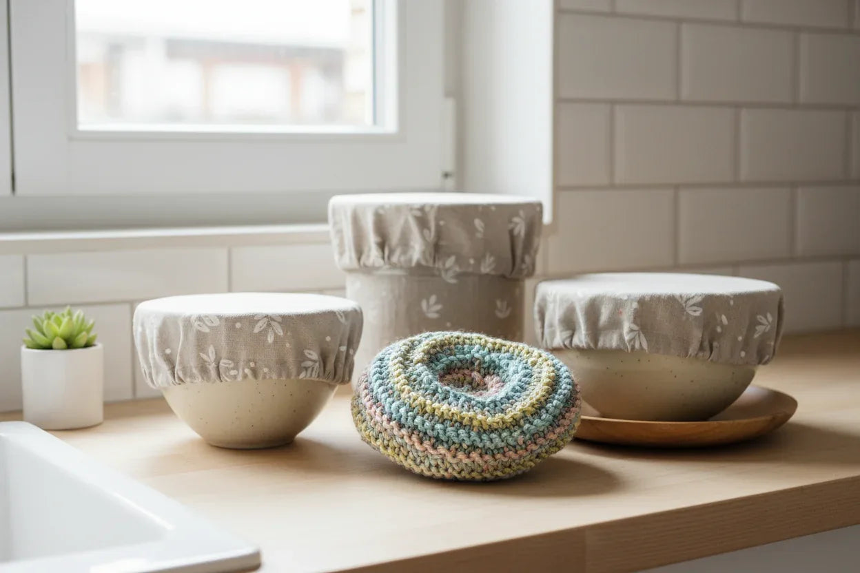 Cuisine & Entretien – L’Héritage Textile | Accessoires Artisanaux Zéro Déchet 🌿 - Mon EcoKit