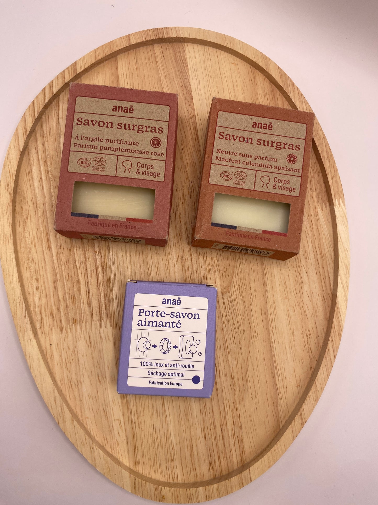 Kit Duo Savons Surgras Bio & Porte-Savon Aimanté Inox