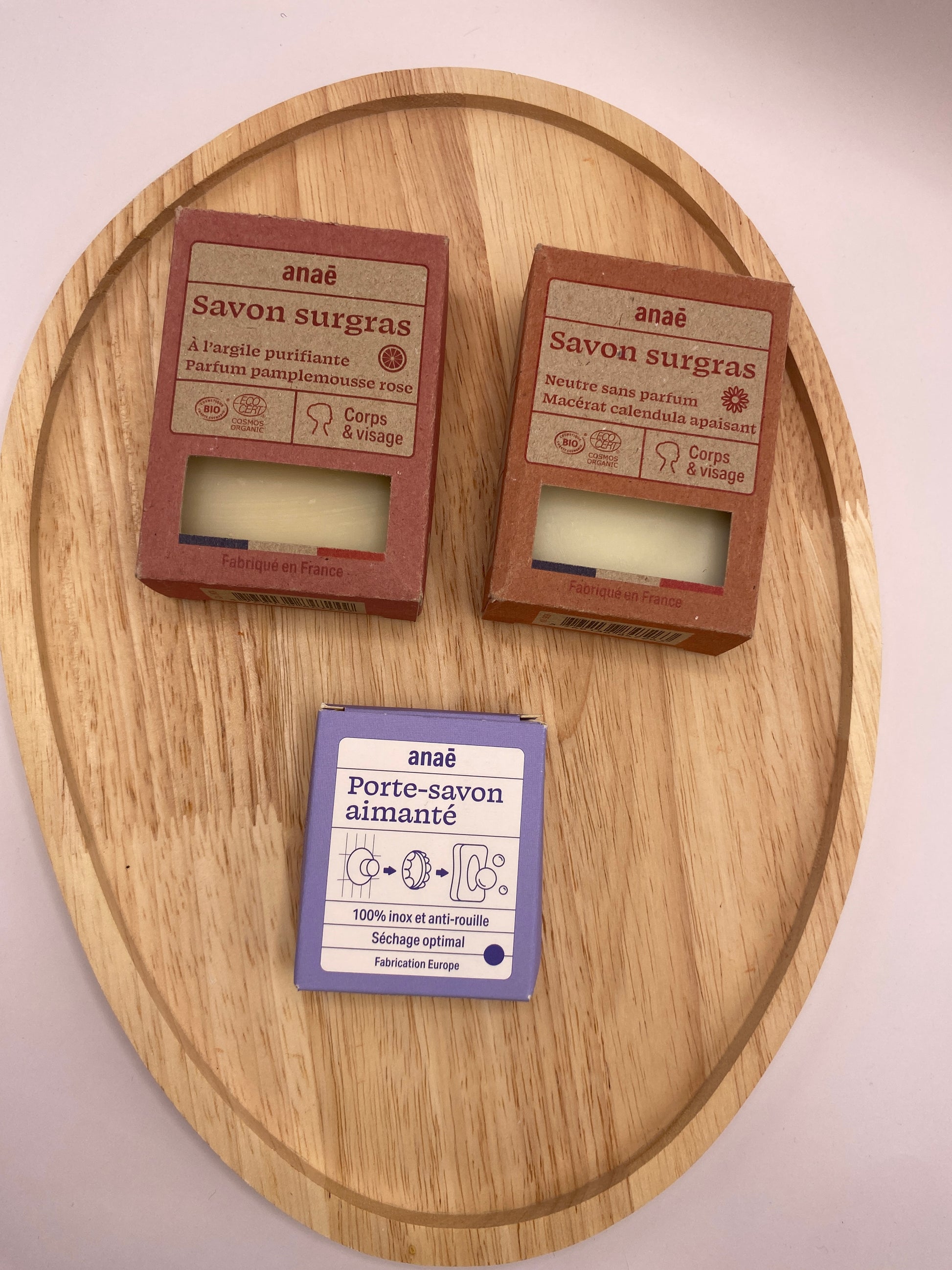 Kit Duo Savons Surgras Bio & Porte-Savon Aimanté Inox