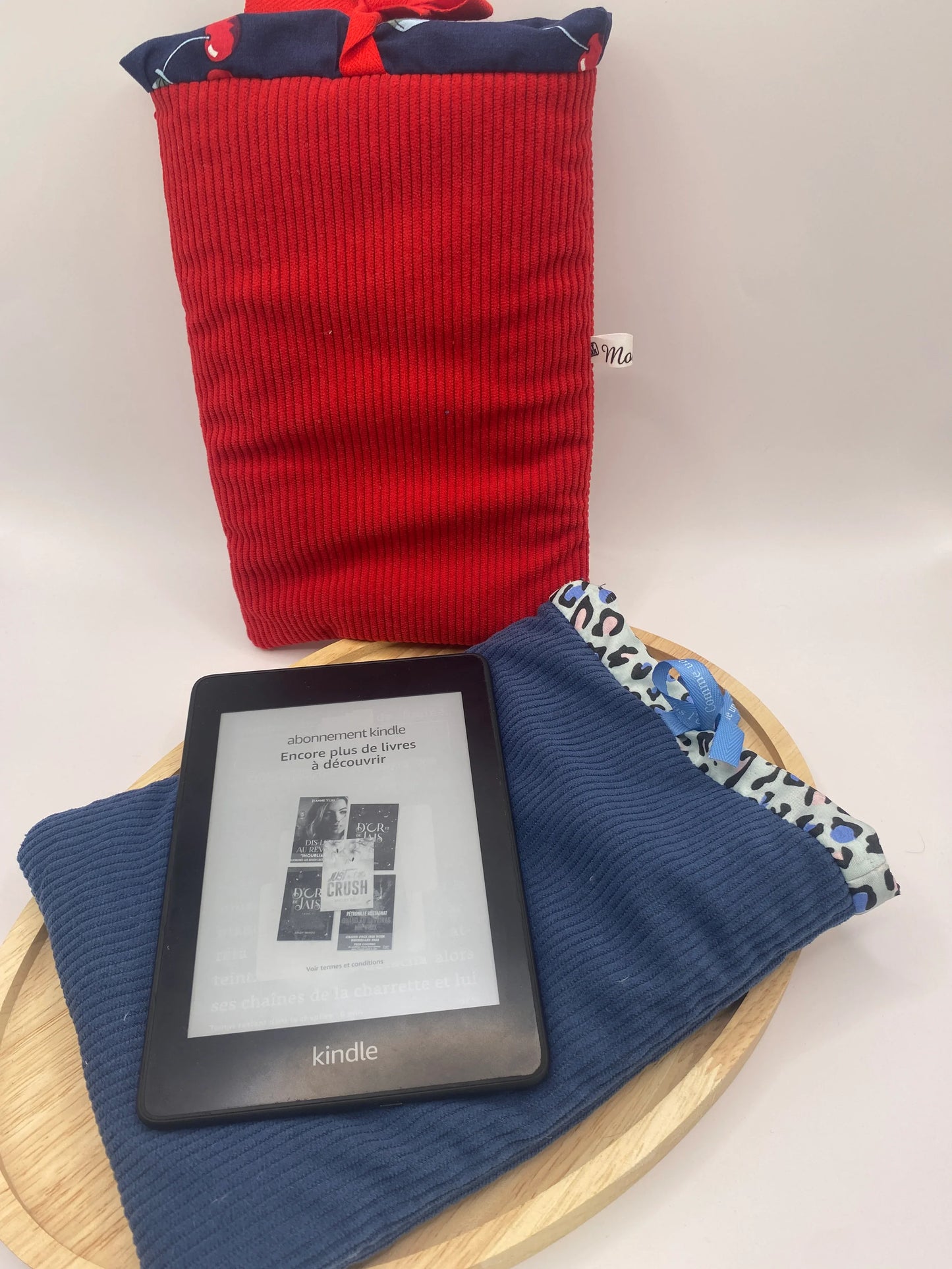 Housse de Livre Format Poche Artisanale 18x25cm – Tissu Upcyclé Made in France - Mon EcoKit