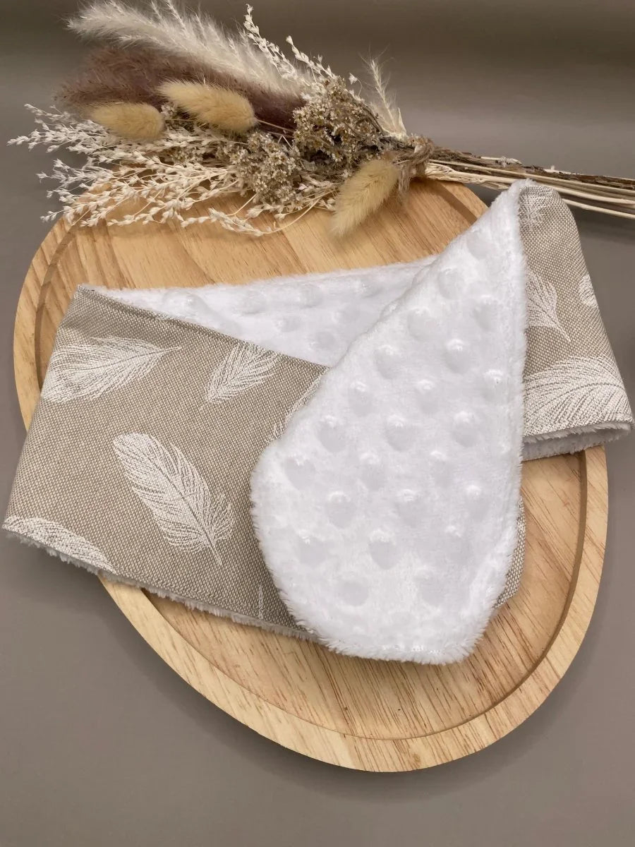 bandeau cheveux avec face coton et face eponge doudou