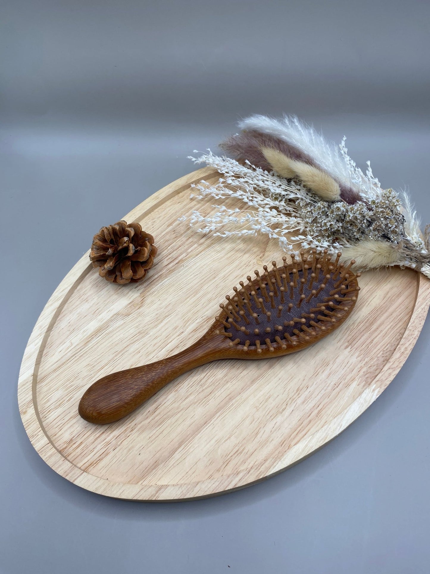 Brosse à cheveux en bois de santal naturelle antistatique ultra douce
