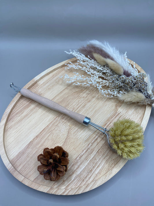 Brosse vaisselle écologique avec tête rechargeable zéro déchet
