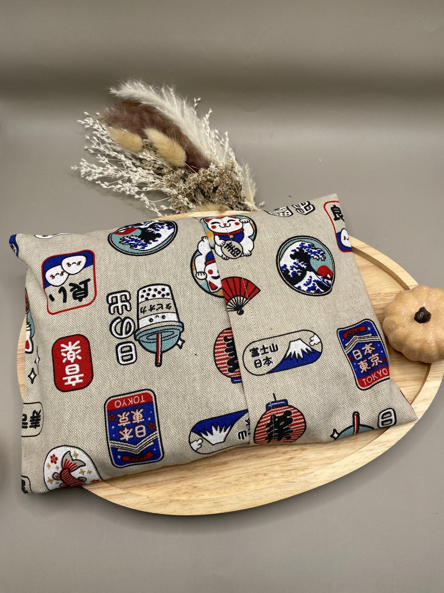 coussin chauffant aux graines de colza fait main