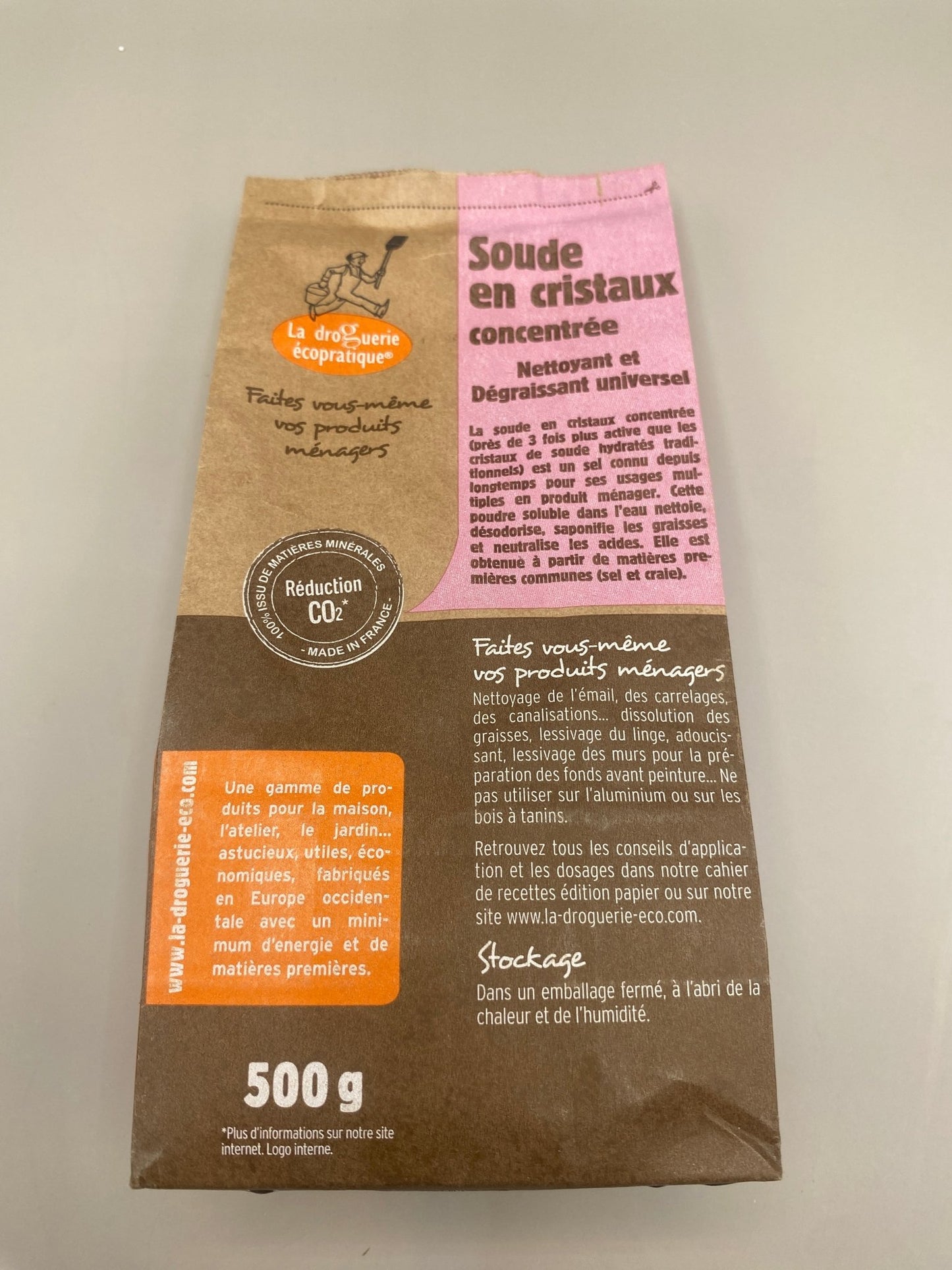 Cristaux de soude naturels pour lessive maison écologique
