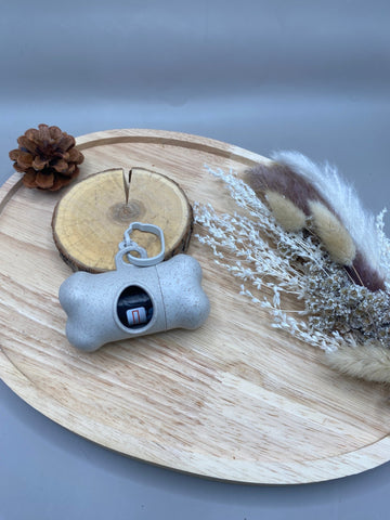 Distributeur Sacs à Crottes Paille de Blé avec Recharge - Nomade Écologique