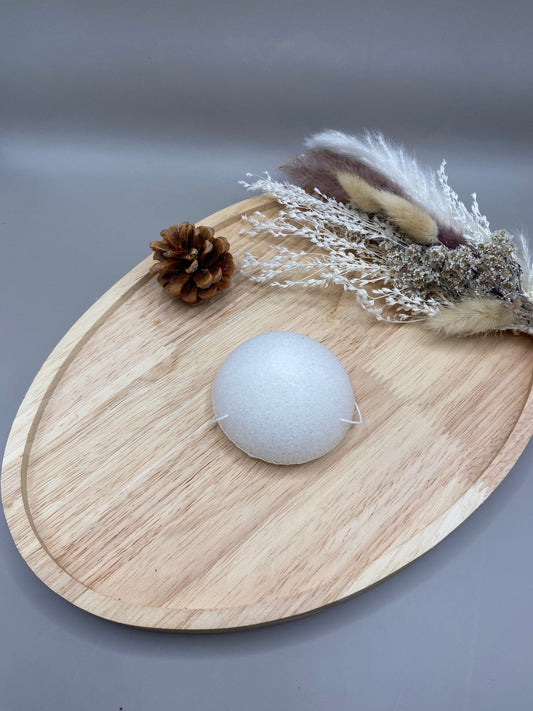 Éponge konjac 100% naturelle nettoyage visage doux peaux sensibles
