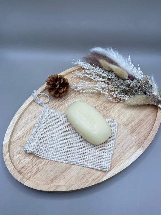 Filet à savon en lin et sisal exfoliant naturel biodégradable zéro déchet

