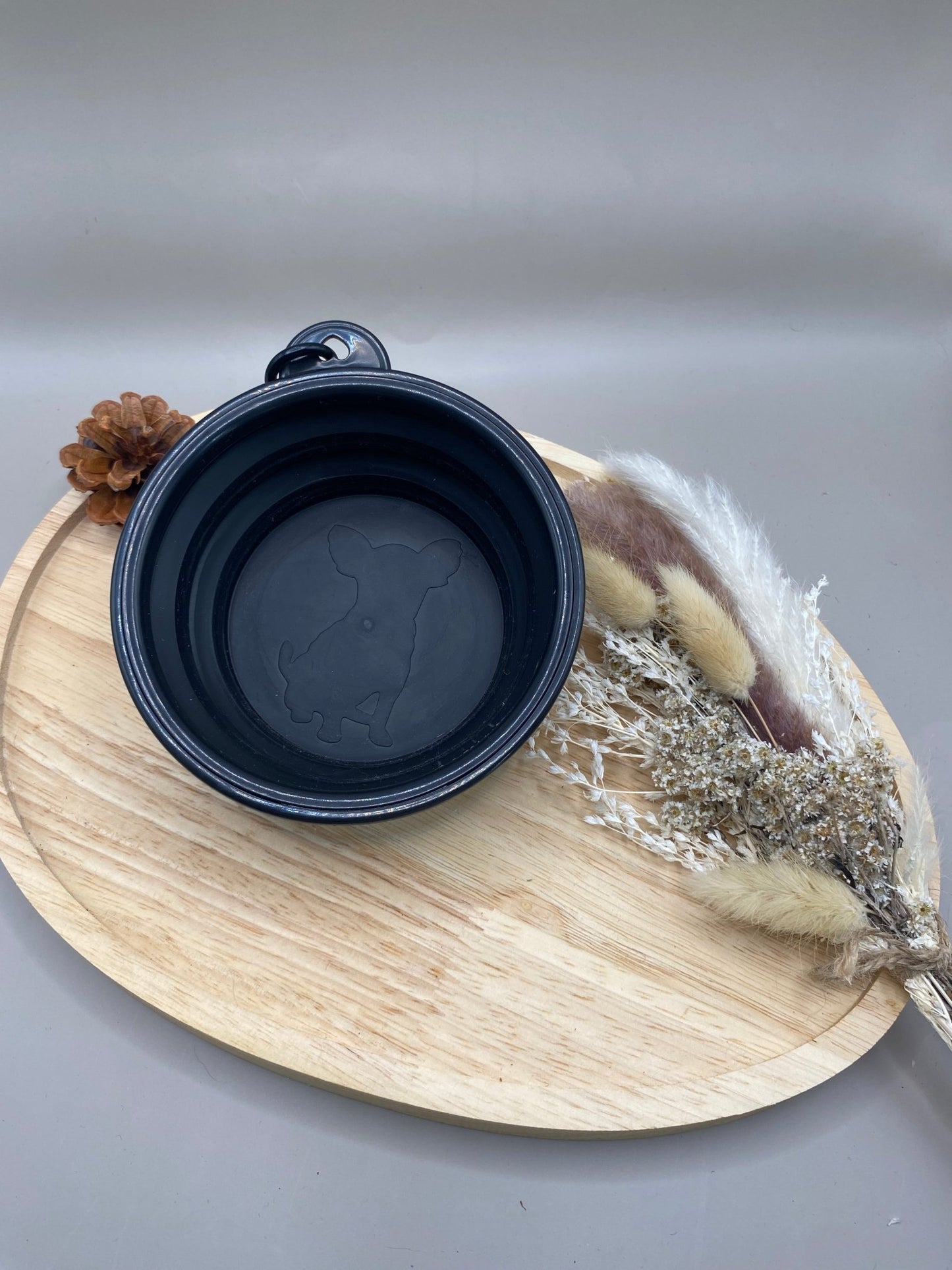 Gamelle pliable chien 350ml portable légère nomade sans BPA voyage
