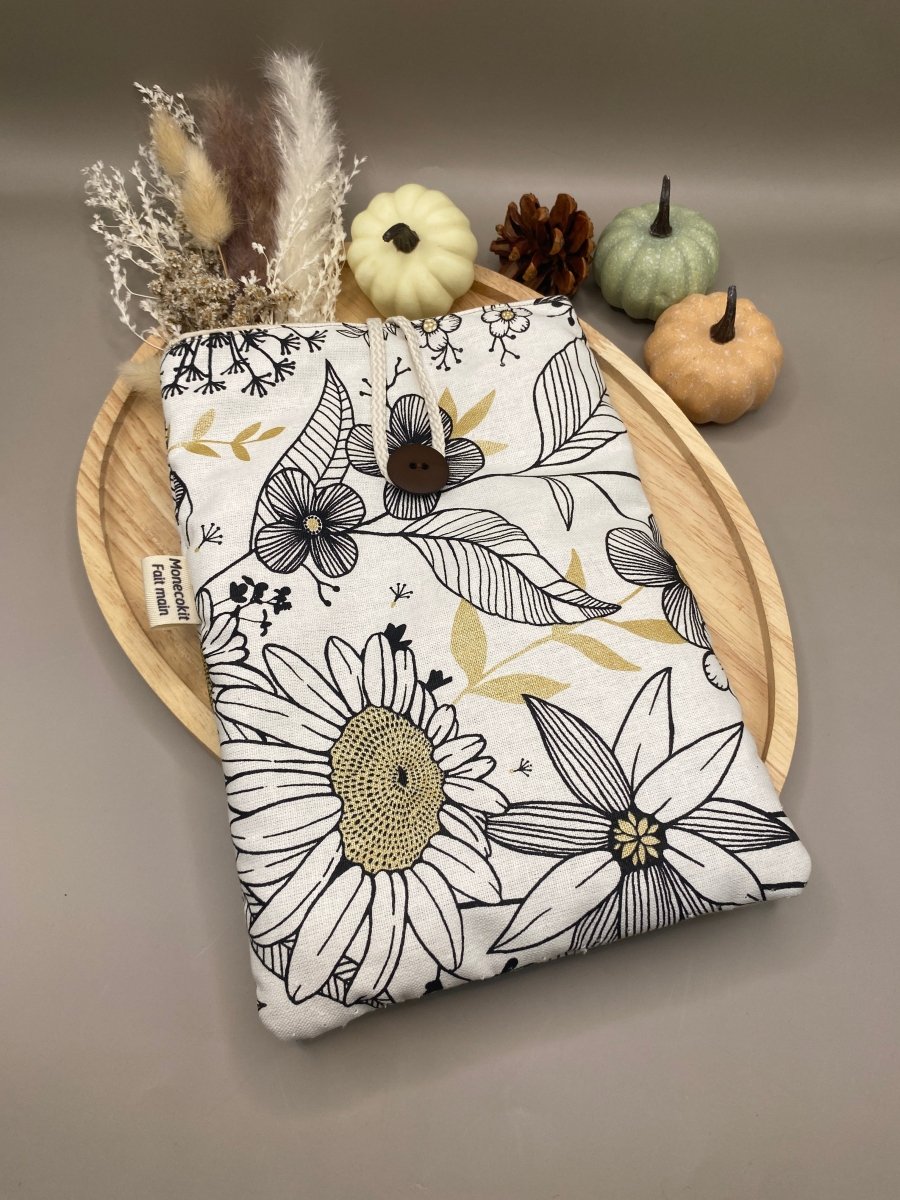 housse de livre fait main modèle Ophélie