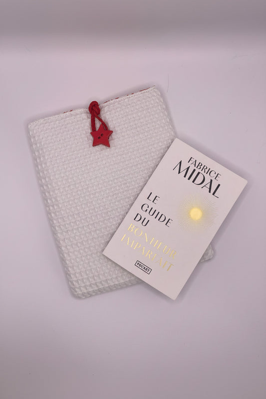 housse de livre de poche liseuse fait main france