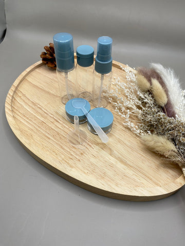 Kit Avion 6 Pièces Format Cabine 100ml - Flacons TSA Autorisés Voyage