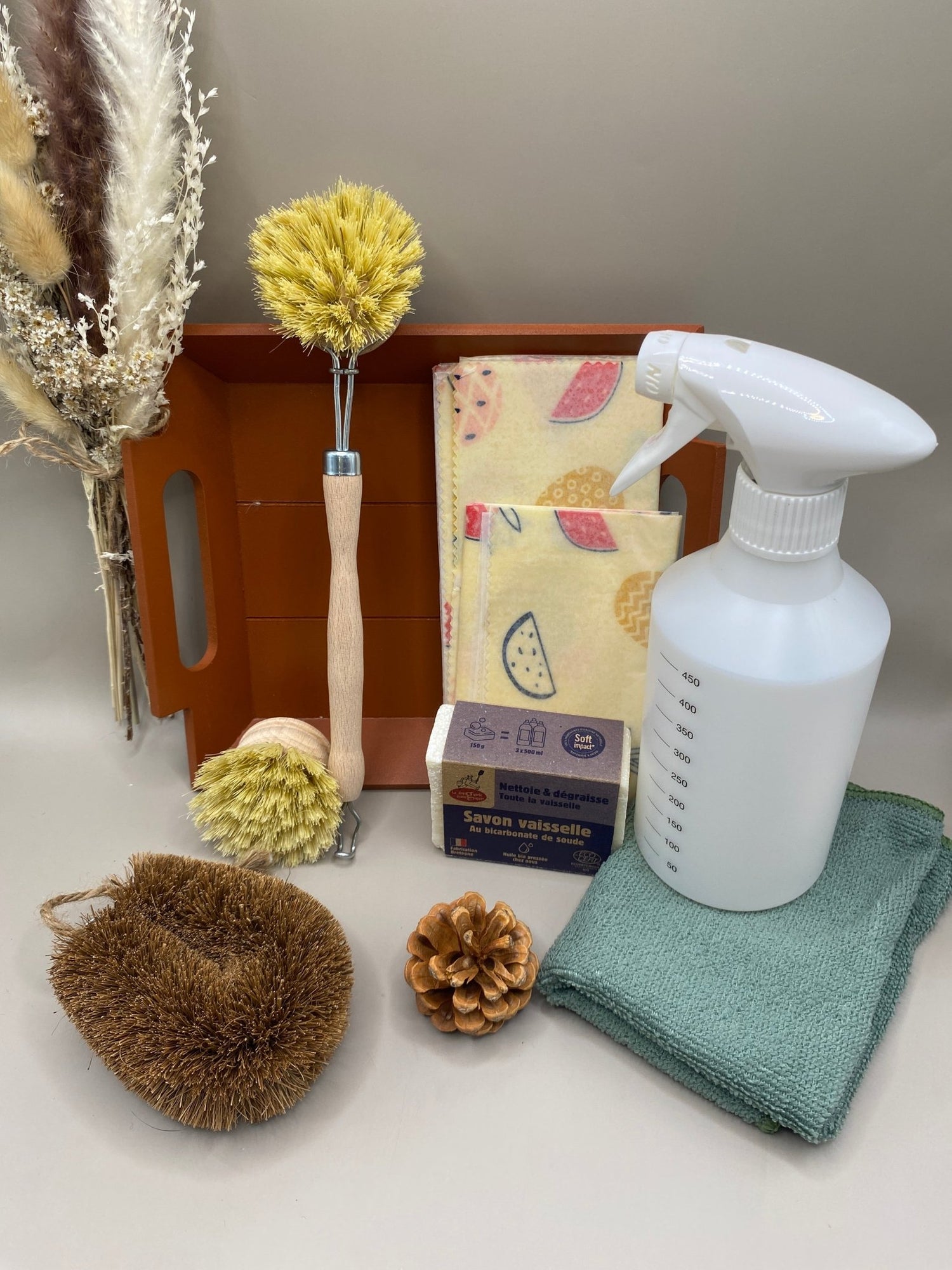 Kit maison zéro déchet complet avec accessoires écologiques réutilisables
