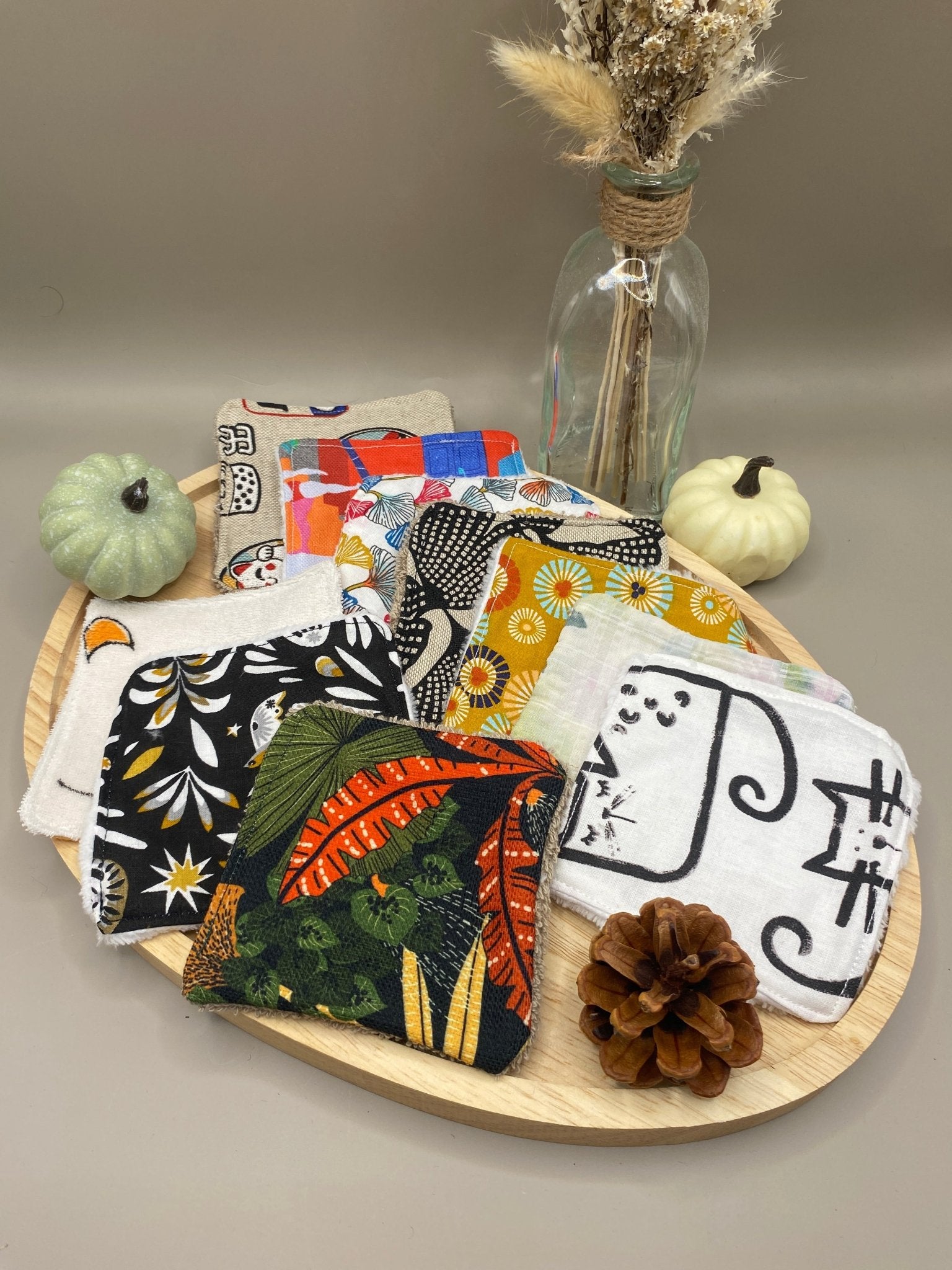 Lingettes lavables réutilisables en coton pour démaquillage zéro déchet
