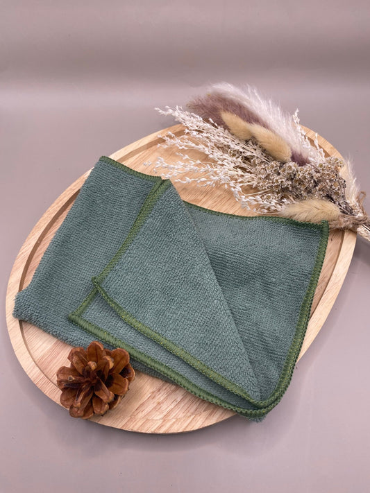 Lingettes microfibres réutilisables pour ménage écologique zéro déchet
