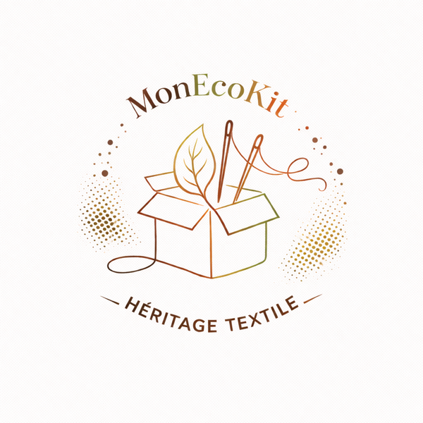 logo représentant monecokit.com et mon héritage textile