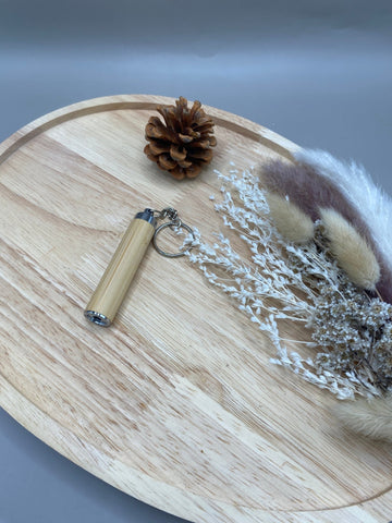 Porte-clés Lampe LED Bambou - Éclairage Nomade Compact Écologique