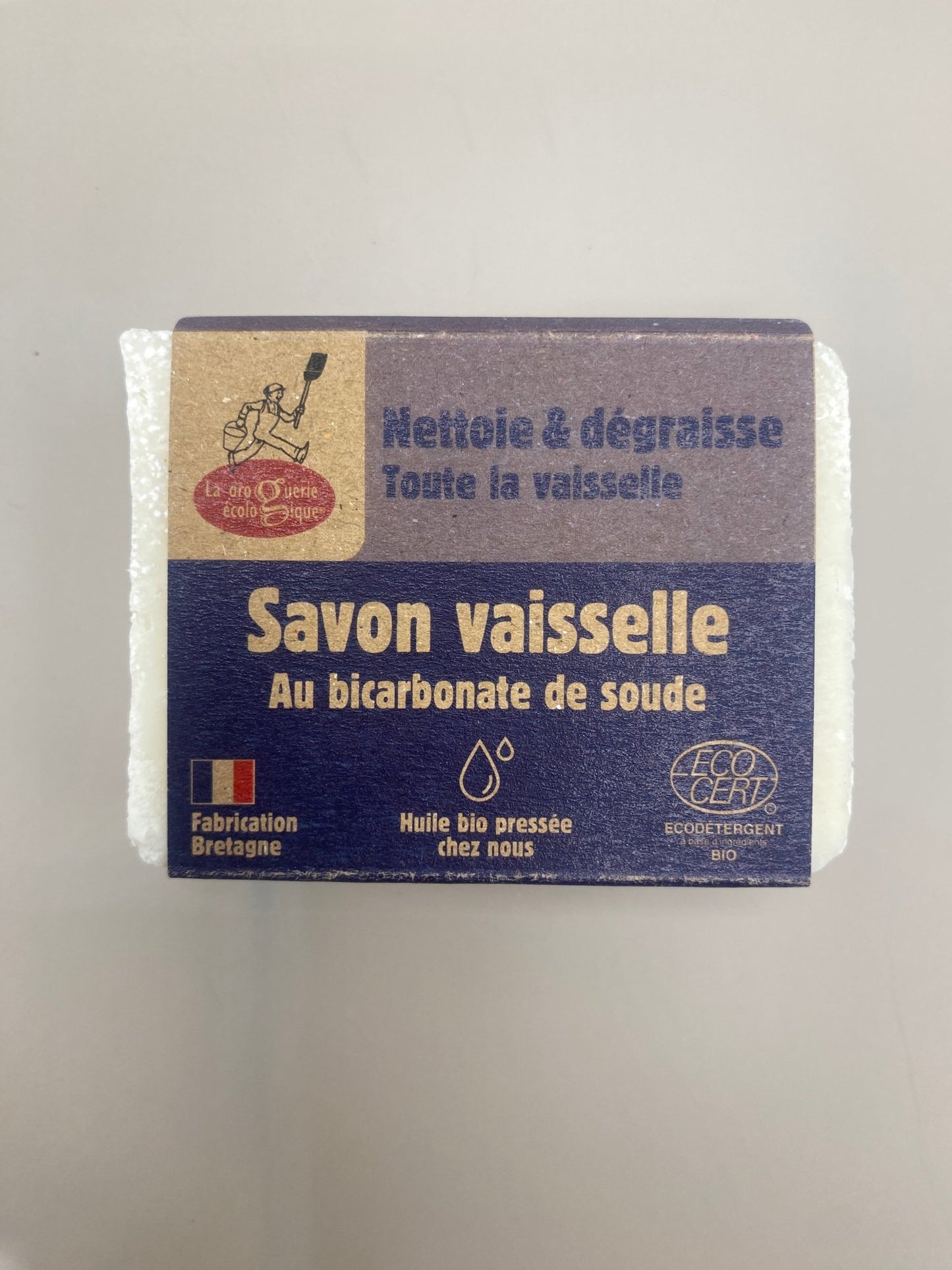 Savon vaisselle naturel au bicarbonate écologique fabriqué en Bretagne
