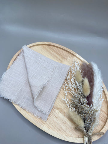 Serviette de Table Lin-Coton Réutilisable - Élégante Naturelle Zéro Déchet