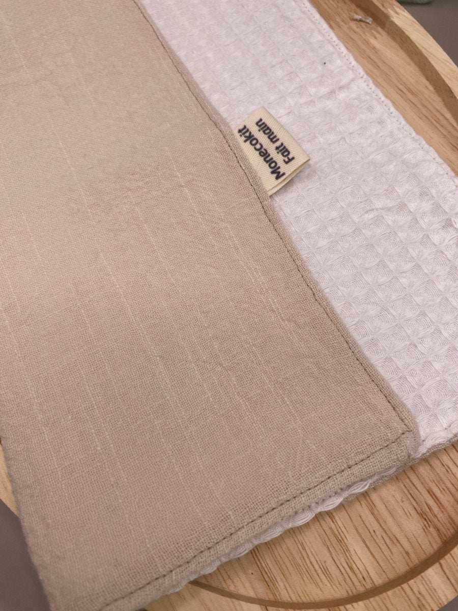 Serviette de Table Double Face – Coton/Lin & Nid d’Abeille