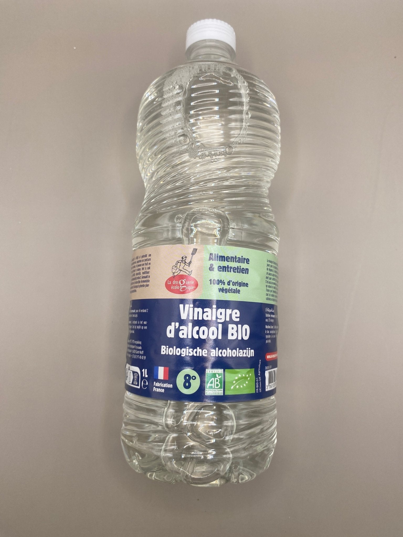 Vinaigre d'alcool bio pour lessive maison naturelle
